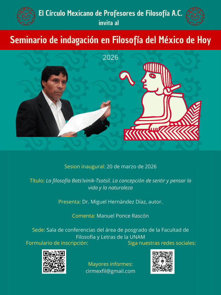 Sesión 1 del Seminario de indagación en Filosofía del México de Hoy&nbsp;2026