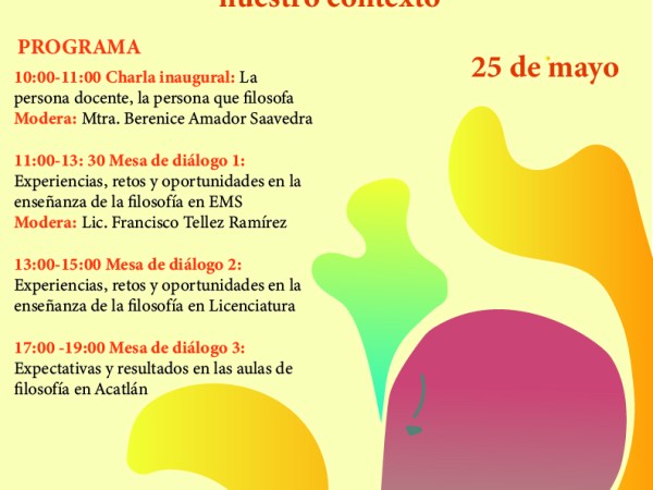 Jornada Filosófica «Filosofía, enseñanza y personas: Experiencias sobre la enseñanza de la Filosofía en nuestro&nbsp;contexto»