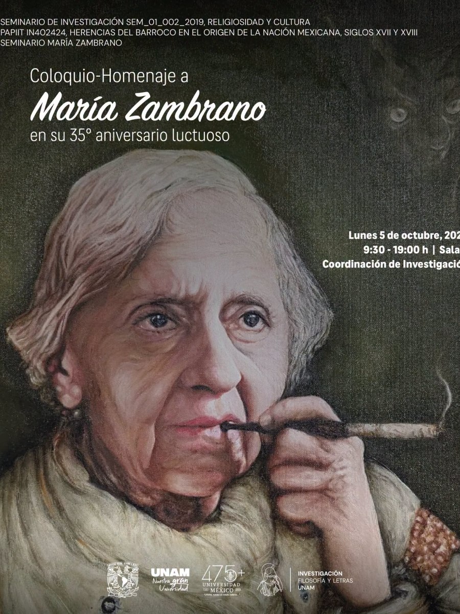 Coloquio Homenaje Maria&nbsp;Zambrano